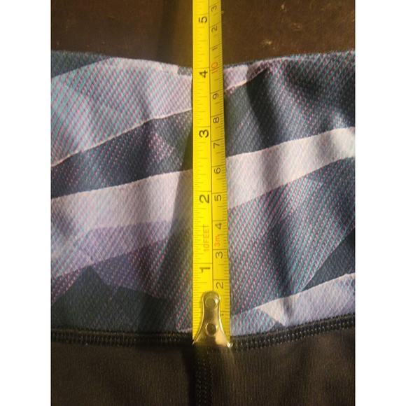 Lululemon‎ Womens Criss Cross Mesh Leggings Sz 4 Black Yoga Activewear - Picture 6 of 7